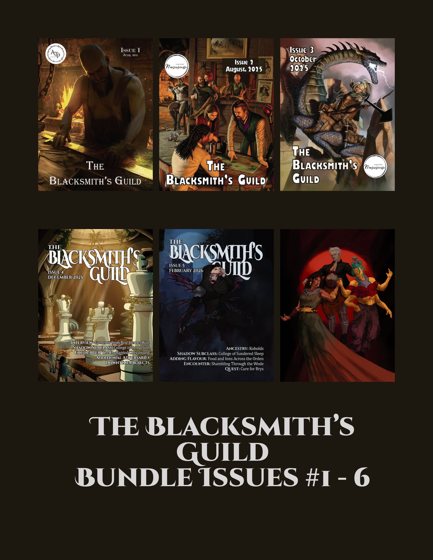 The Blacksmith's Guild Year 1 Collection (6 issues)