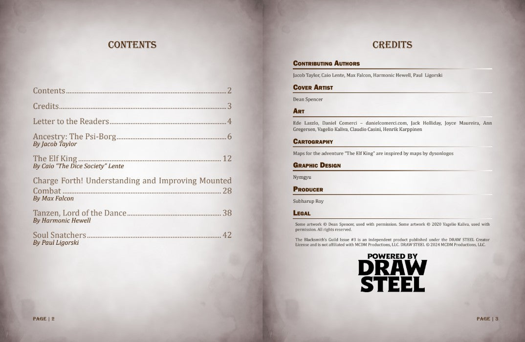 The Blacksmith's Guild Issue #3