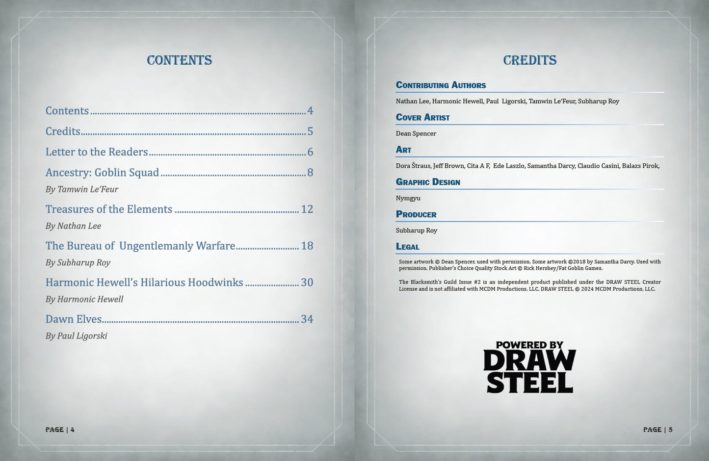 The Blacksmith's Guild Issue #2