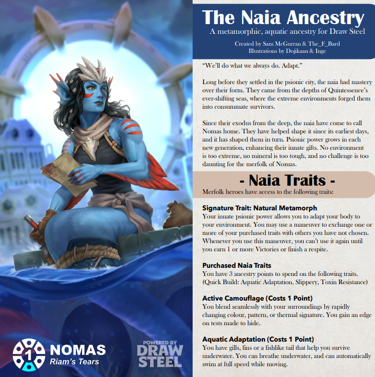 The Naia (Merfolk) Ancestry